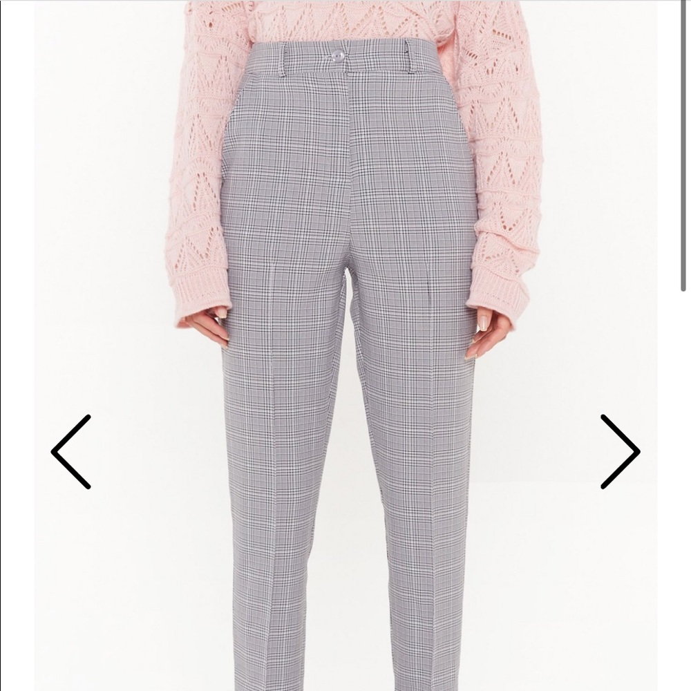 Nasty Gal Plaid Pants